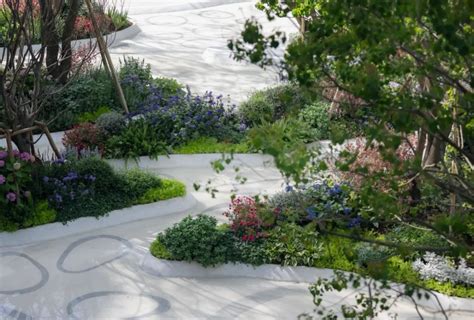 A Garden With Many Different Types Of Flowers And Plants Around It