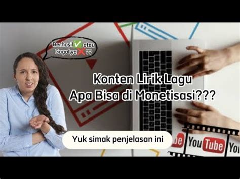 Konten Musik Lirik Lagu Apakah Lolos Monetisasi Youtube