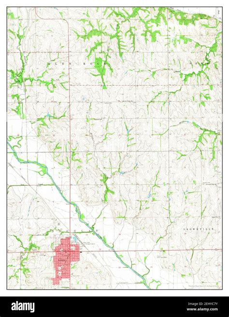 Map of auburn nebraska hi-res stock photography and images - Alamy