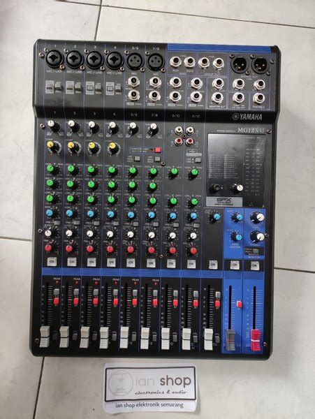 Jual Mixer Audio Yamaha MG12XU MG 12XU MG 12 XU Grade A 12 Chanel Efek