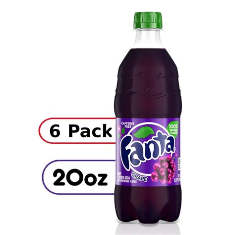 fanta grape soda refreshing  naturally flavored oz pack