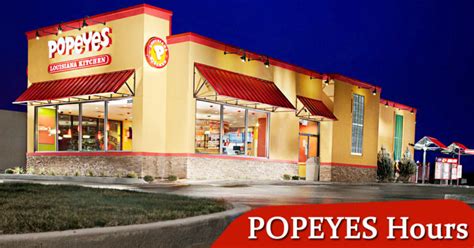 Popeyes Hours Near Me - Open/ Closed | Holiday Hours, Locations