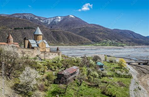 Ananuri Castle Castle Complex With Church On The Aragvi River In