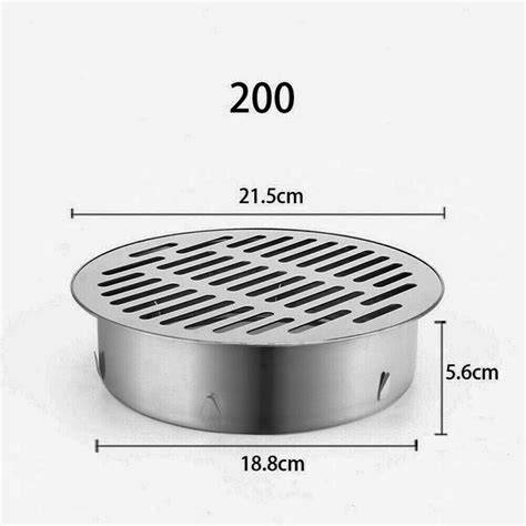 Goodhd Stainless Steel Thicken Drainage Roof Patio Round Flat Floor