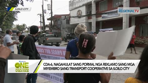 One Western Visayas CDA 6 Ginsapol Ang Mga Miyembro Sang Transport