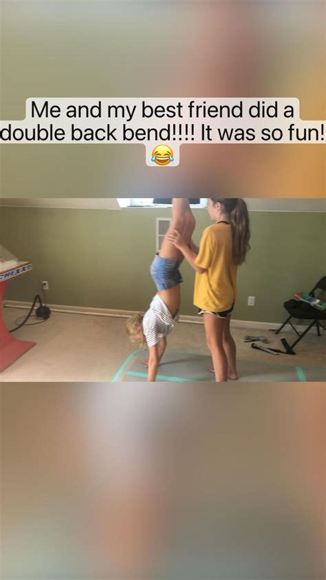 Double Backbend Turnen Lernen Gymnastik Training Akrobatische