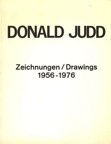 Donald Judd, Dieter Koepplin - Donald Judd: Zeichnungen / - Catawiki