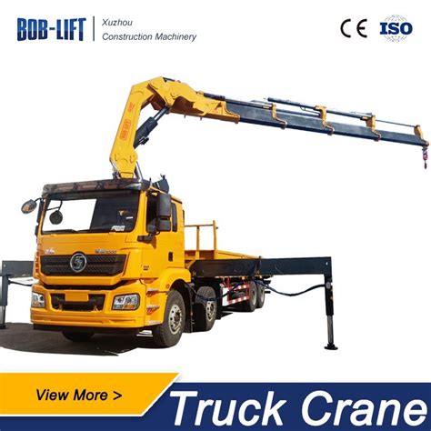 Ton Knuckle Boom High Up Truck Crane With Remote Radio Control