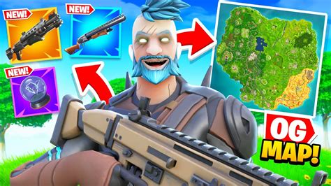 Fortnite Chapter 1 Is Here Pump Shotgun Battle Pass Og Map Youtube