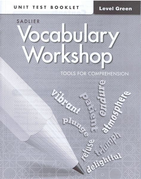 Sadlier Vocabulary Workshop Tools For Comprehension Grades 15