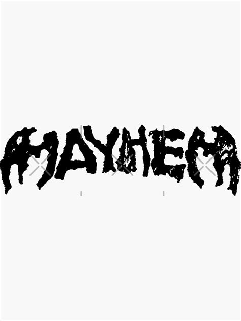 Mayhem Logo Png White