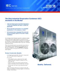 Sgs Industrial Evaporative Condenser Spx Cooling Technologies