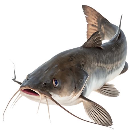 Catfish Channel Fish Isolated On Transparent Background, Catfish
