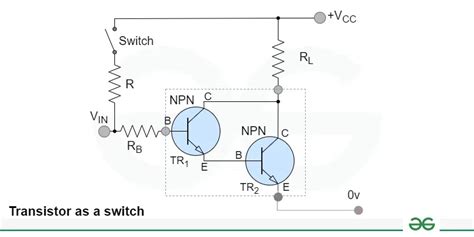 Transistor As A Switch Concept Construction And Applications