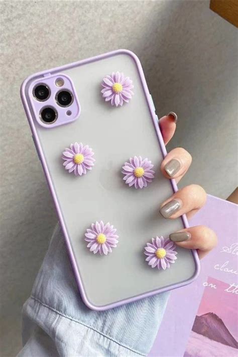 Purple Daisy Flowers Iphone Case Stylish Iphone Cases Iphone Phone Cases Pretty Iphone Cases