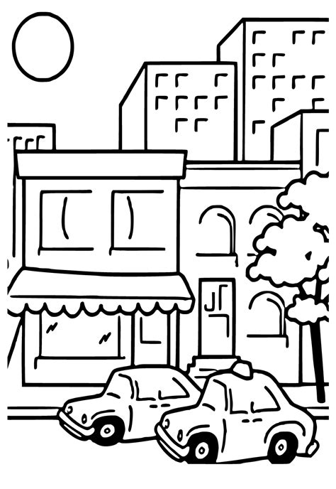 Street Coloring Page