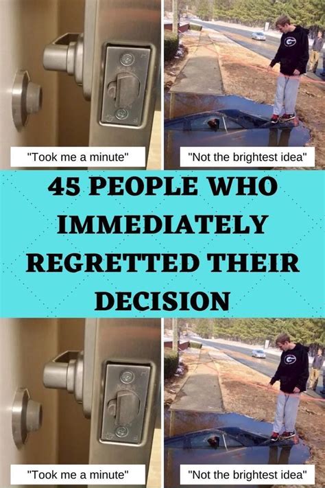 45 people who immediately regretted their decision – Artofit