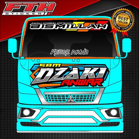 Jual STIKER KACA DEPAN TRUCK ATAS DAN BAWAH STIKER TRUCK DEPAN STIKER