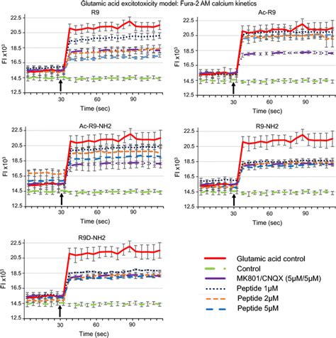 Intracellular Calcium Assessment Using Fura 2 Am After Glutamic Acid