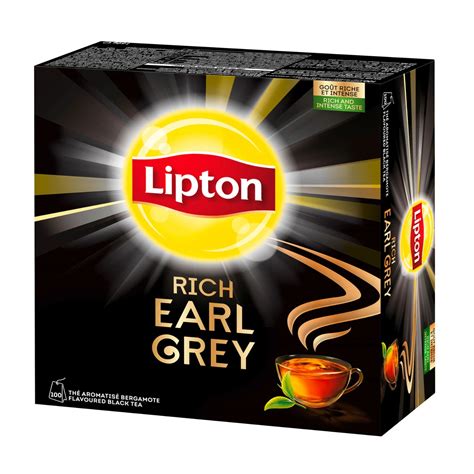 Черный чай в пакетиках Lipton Earl Grey tee 100pcs 8712100679360