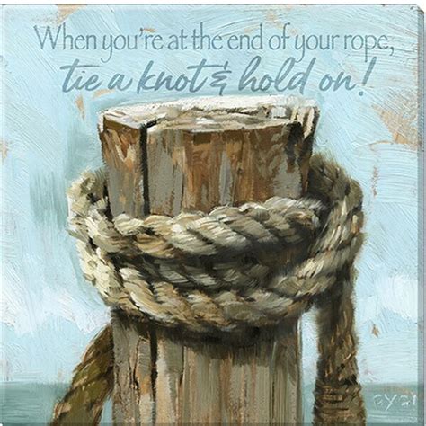 Darren Gygi Home Collection Inspirational Rope Giclee Wall Art By