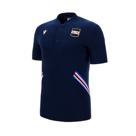 Polo shirt Macron UC Sampdoria Fanswear 2022 2023 Dark Blue Fútbol