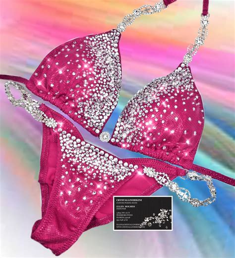 Fuchsia Diamond Sparkle Competition Bikini In Bikini Competition