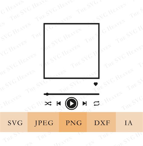 Spotify Glass Song Art Svg Music Player Svg Music Button Etsy Uk