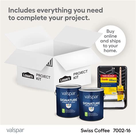 Shop Valspar Swiss Coffee Paint Project Kit at Lowes.com