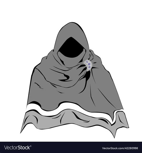 Hooded figure Royalty Free Vector Image - VectorStock