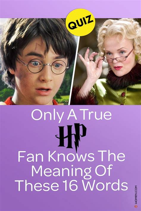 Quiz: Only A True Harry Potter Fan Knows The Meaning Of These 16 Words ...