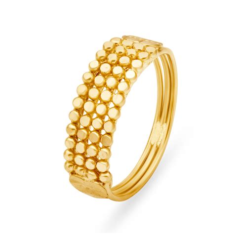 Dotted Gold Finger Ring