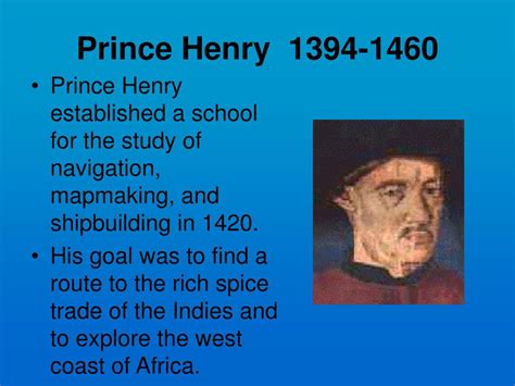 Ppt Prince Henry The Navigator Finding A Water Route To Asia