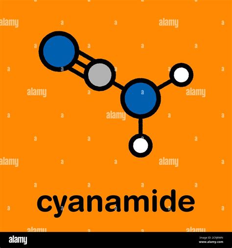 Cyanamide Molecule Used In Agriculture And Chemical Synthesis