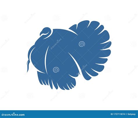 Turkey Logo Vector Design Template, Silhouette Turkey Logo ...