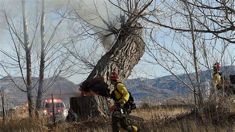 Firefighters Battle Two Acre Blaze In Sparks Forcing Road Closure