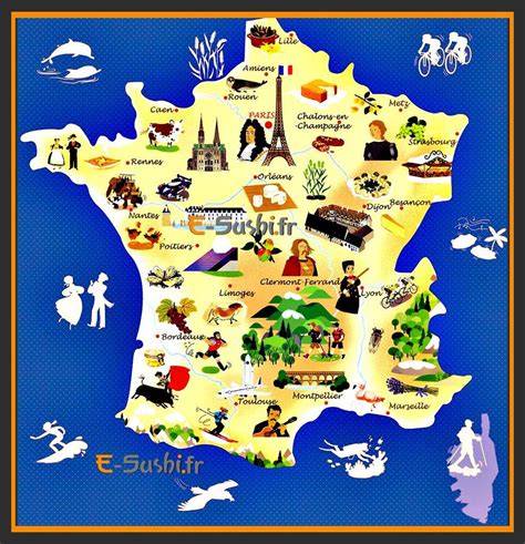 Carte De France Régions Et Villes Principales regions de france liste