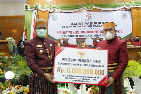 Resmikan Proyek Irigasi Sidrap Dari Bantuan Keuangan Andi Sudirman