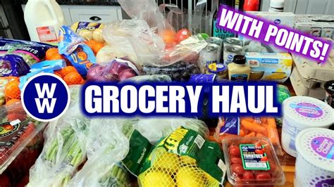 HEALTHY Grocery Haul For WEIGHT LOSS MaintenanceWith WW POINTS MEAL