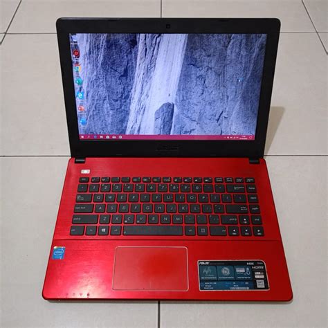 Jual Laptop Merek Asus X450ca Warna Red Spek Window 10 Office Processor Intel Celeron