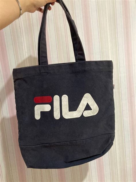 Fila Canvas Tote Bag Women S Fashion Bags And Wallets Tote Bags On Carousell