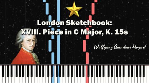 Mozart S Piece In C Major K S London Sketchbook Synthesia Midi