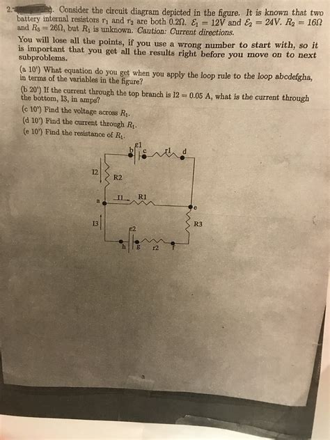 Answered Consider The Circuit Diagram Depicted… Bartleby