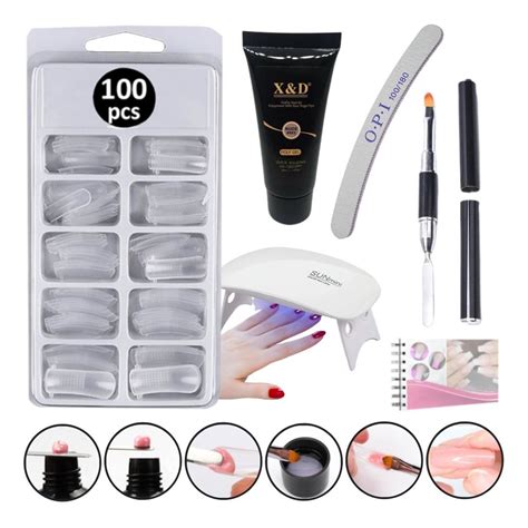 Kit Polygel Poligel Alongamento De Unha Cabine F1 Tip Lixa Shopee Brasil