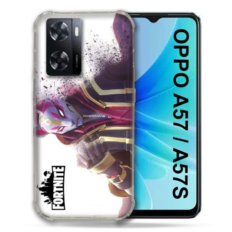 Coque Pour Oppo A57 A57s Fortnite Blanc