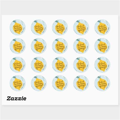 She Found Her Main Squeeze Bridal Shower Sticker Zazzle Bridal