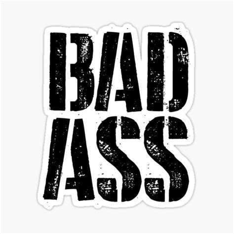 "BAD ASS" Sticker for Sale by ptziolis9 | Redbubble