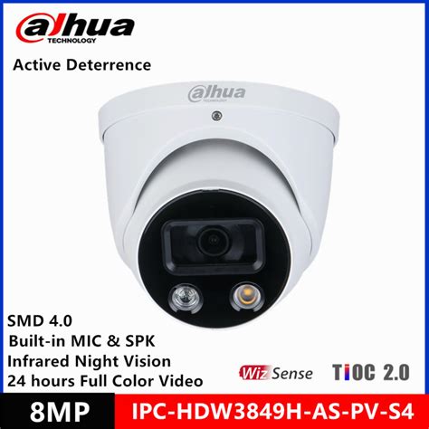 Dahua Tioc Full Color Mp Smart Active Deterrence Wizsense Ip