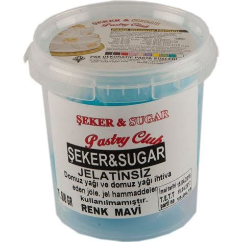 Şeker Sugar Şeker Hamuru 500 Gr Mavi 1271 Tl Kdv