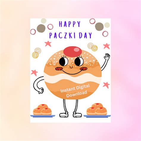 Paczki Day Printable Etsy